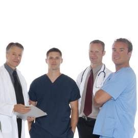 Group of male nurses Group of male nurses