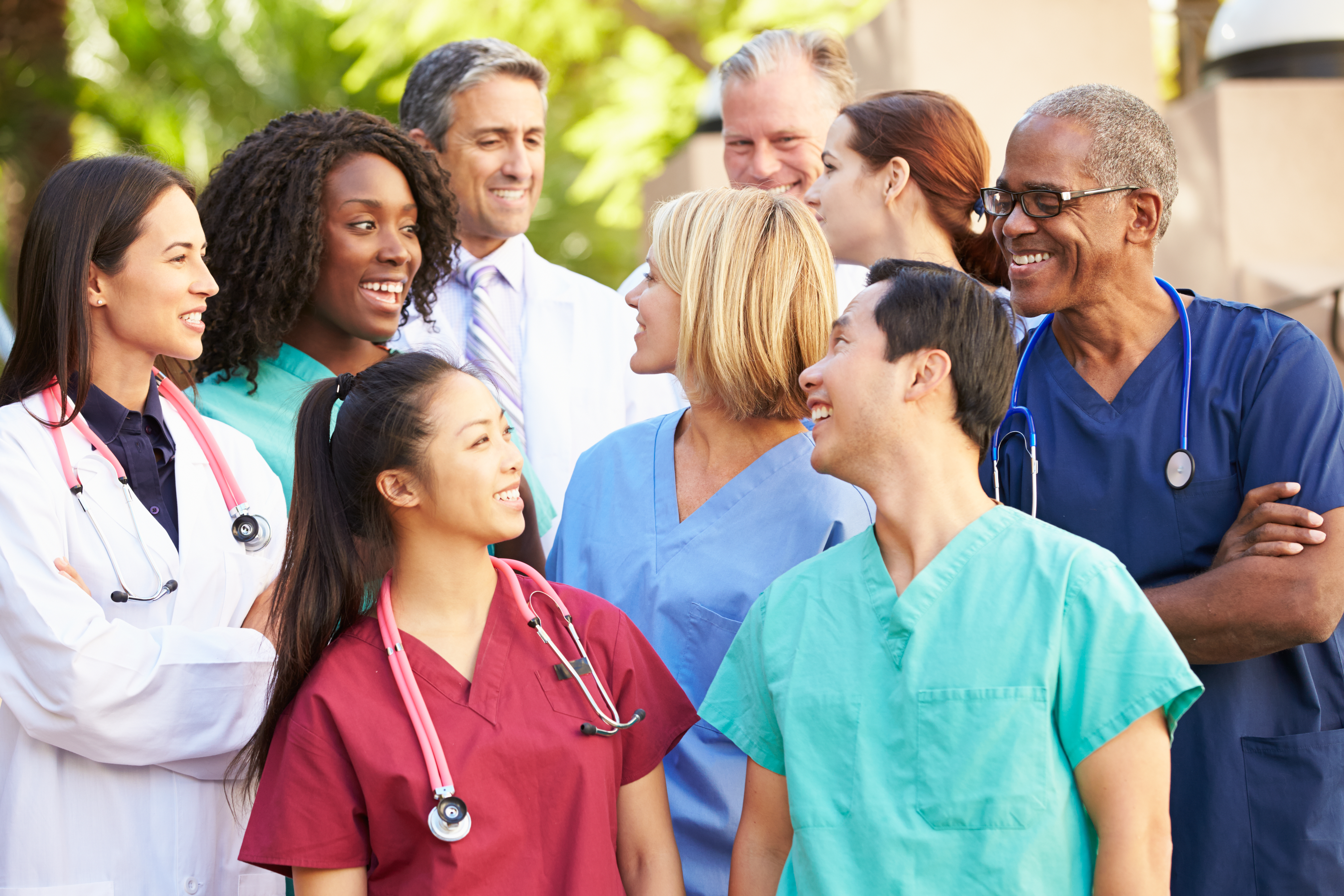 Diverse group of nurses Diverse group of nurses