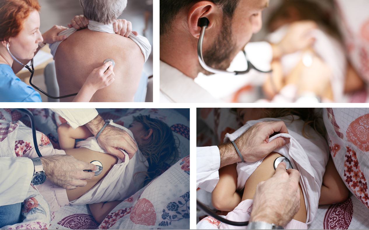 Collage of nurses performing a Pulmonary assessment Collage of nurses performing a Pulmonary assessment