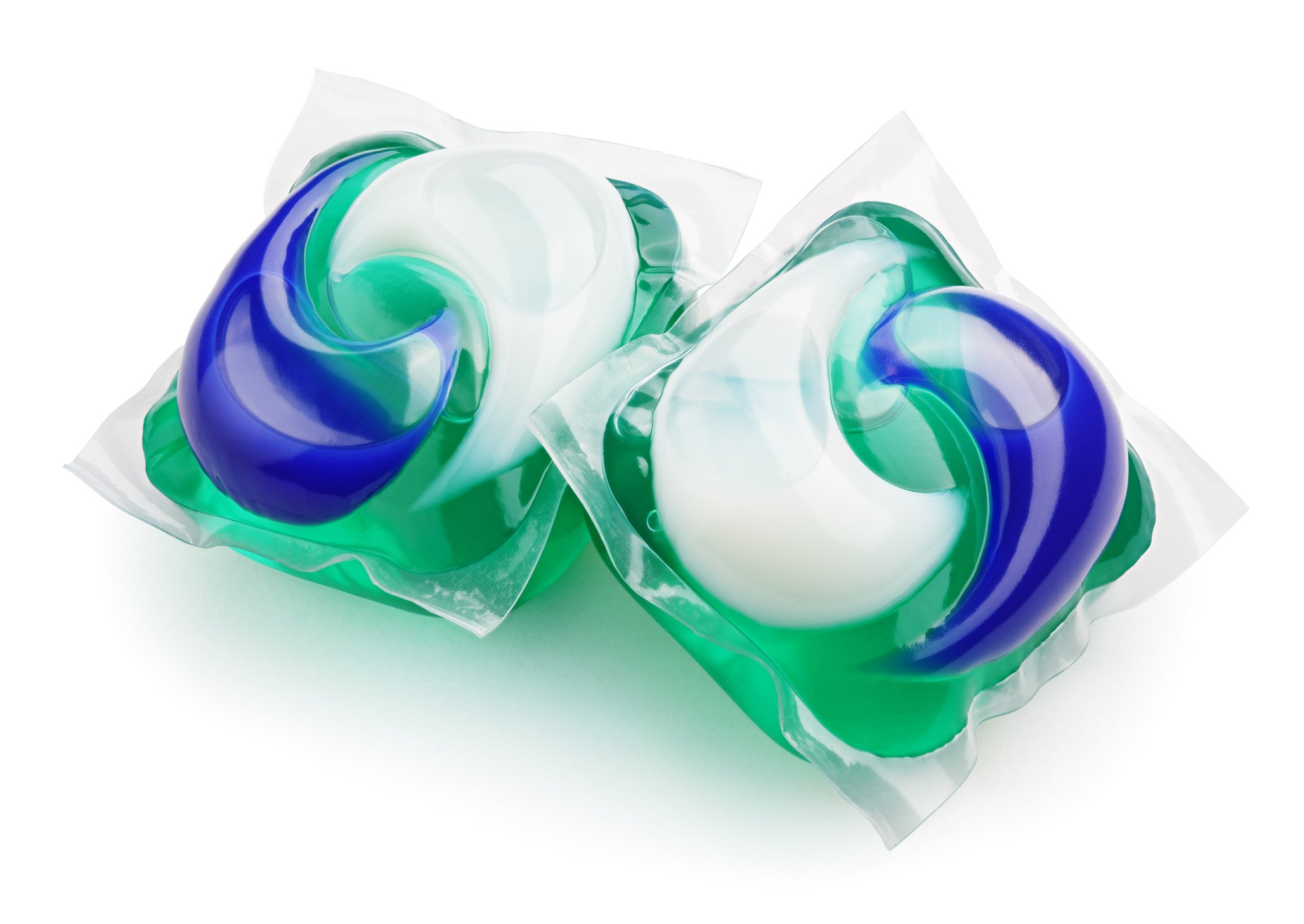 Blue and green tide pods Blue and green tide pods